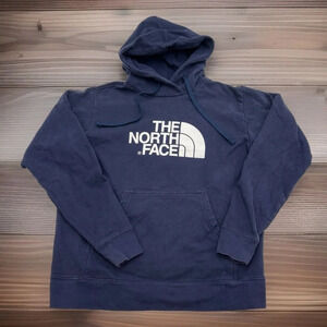 The North Face Half Dome‎ Pullover Hoodie Men’s M Navy Blue Sweatshirt **READ